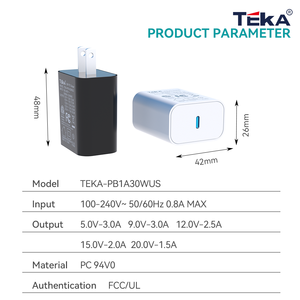 30W USB-Cマルチ電圧PD 5V3A出力米国市場の充電器 - Product Image 5