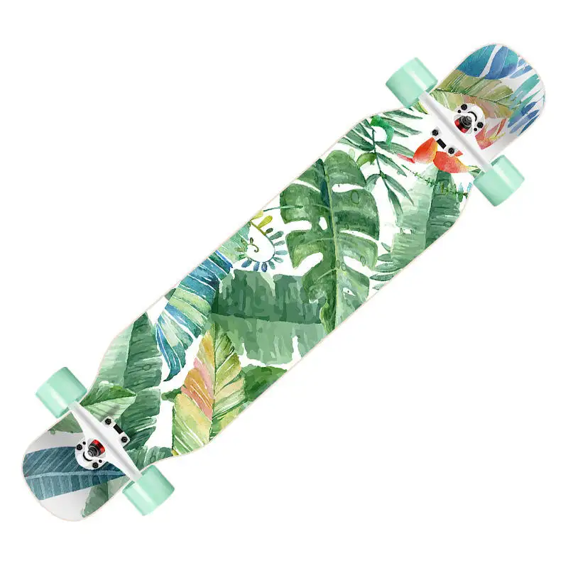 Skate Longboard Papan Panjang para adolescentes, logotipo personalizado de alta qualidade, para adultos, logotipo de fábrica