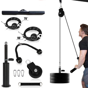Pillar Gym Tali Tricep Pull Down Sistem Tricep Pull Down Bar Berat Kabel Pulley Trisep Trainer - Product Image 1