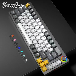 人体工程学背光rgb 60% 线mechan定制电脑开关开关迷你usb背光无线机械游戏键盘