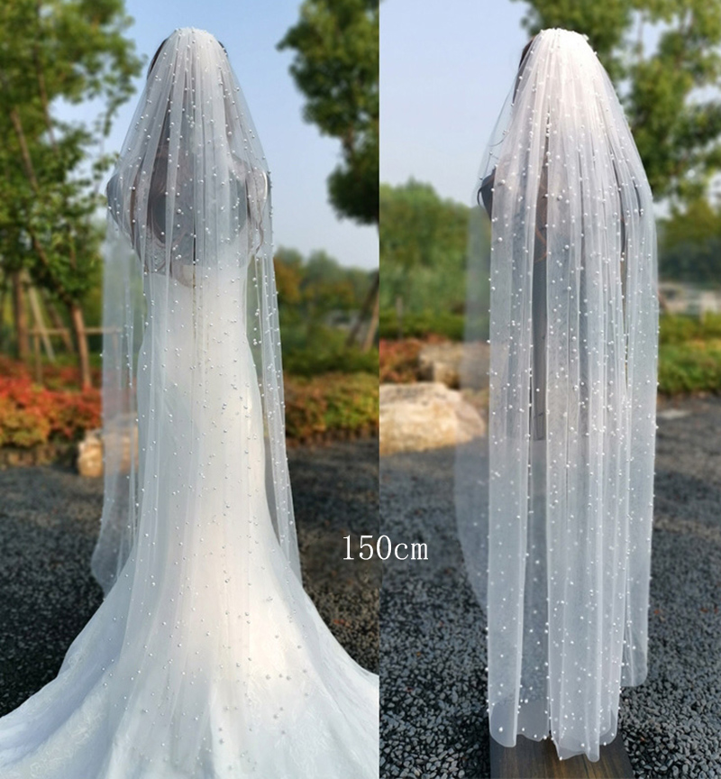 Pearl veil 150cm white