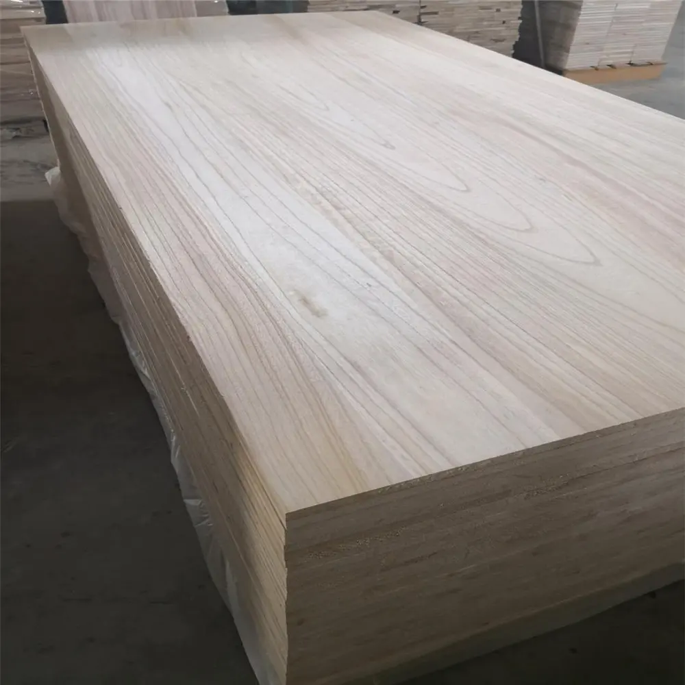 Paneles de madera maciza, tabla de madera de paulownia, suministro de fábrica, precio al por mayor