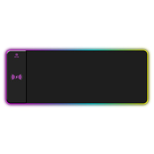 ワイヤレス充電RGB LEDエッジ15W高速充電発光ゲーミングマウスパッド滑り止め加熱3mmカラフル特大キーボードロック - Product Image 6