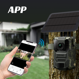 Cámara DE SEGURIDAD CCTV alimentada por energía solar de 4MP, Sensor de movimiento AI, alarma LTE/4G, detección PIR para caza de Vida Silvestre, tarjeta de memoria con micrófono incorporado - Product Image 2
