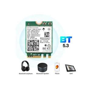 Tri Band 5374Mbps <strong>Wifi</strong> 6E Intel AX210 M.2 <strong>Wifi</strong> Wireless Card Blue-tooth 5.3 802.11ac/ax With 10dbi Antennas For Win 10 AX210NGW - Product Image 5