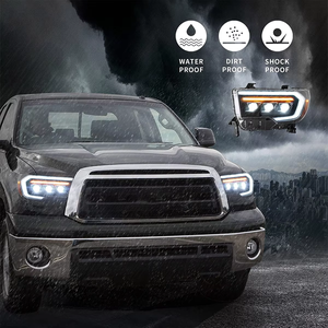 TYPY <strong>LED</strong> Projector Headlights for Toyota Tundra 2007-2013 <strong>Sequoia</strong> 2008-2021 Welcome Dynamic DRL Turn Signal Front Lamps Assembly - Product Image 6