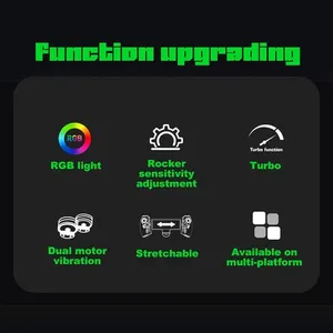 Gamepad extensible Bluetooth para Nintendo Switch Android IOS iPad PC con controlador de vibración lineal de luz RGB - Product Image 2
