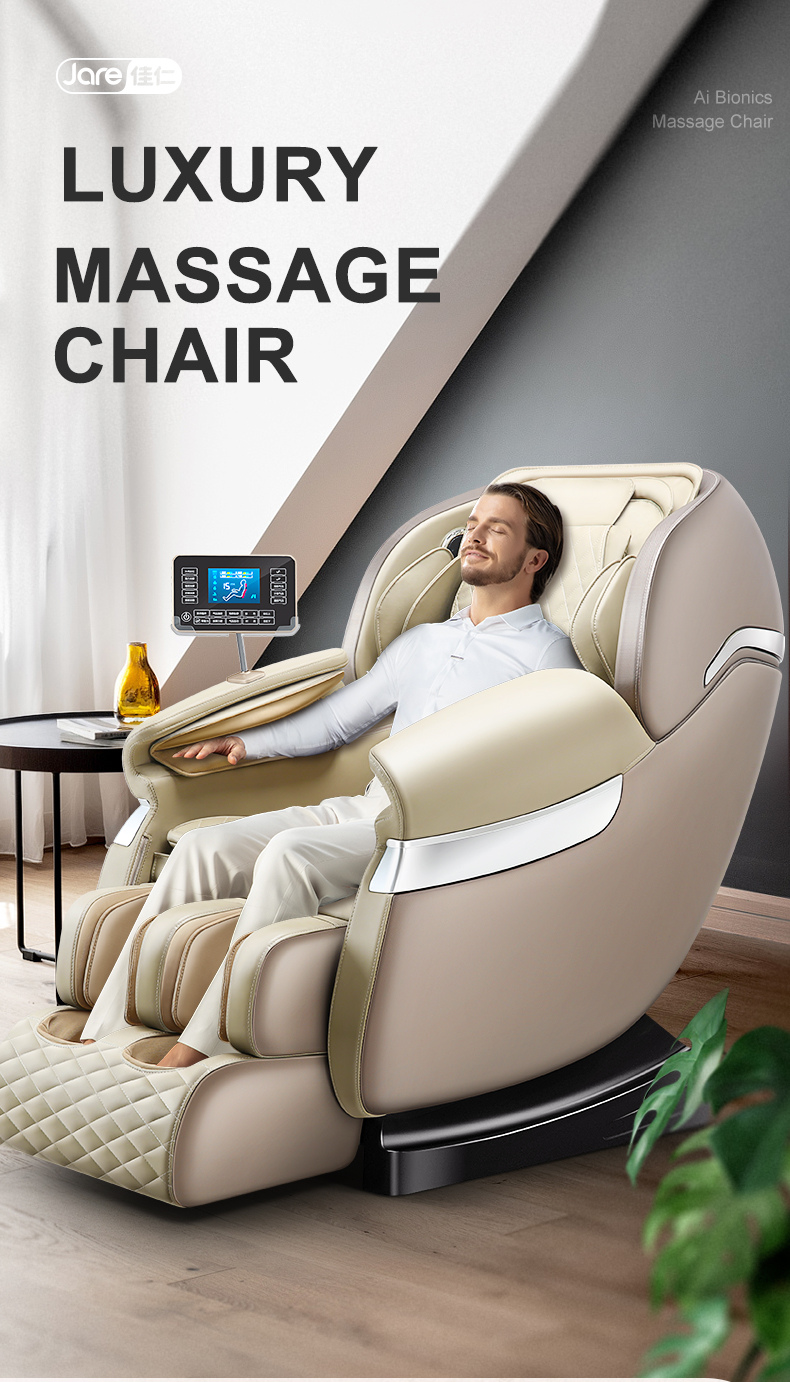 Jare 7688 Cheap Price Electric 4D Zero Gravity Heating Vibration SL-Track Blue-Tooth Factory Hot Sales Full Body Massage Chair