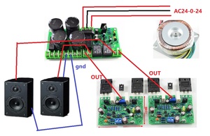 NAIM NAP250 15V-40V MOD เครื่องขยายเสียงสเตอริโอเครื่องขยายเสียงไฮไฟ ST-2SC5200 เครื่องขยายเสียง 80W DIY ชุด - Product Image 6