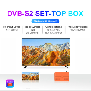 DVB-S2卫星接收器机顶盒自由贸易区多频道电视调谐器免费空中电视节目广播高清DVB S2 H.264接收器机顶盒 - Product Image 2