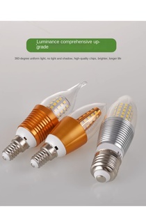 <strong>3W</strong> <strong>LED</strong> Night Light Bulb Globe Chandelier Lighting Home Decor Crystal Lamp 12W SMD2835 220V <strong>E14</strong> Candle Light <strong>LED</strong> Filament Bulb - Product Image 4