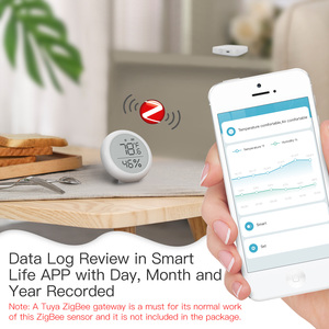 Tuya Smart <strong>ZigBee</strong> Temperature &amp; Humidity <strong>Sensor</strong> Indoor Hygrometer Thermometer Detector with LCD Smart Life APP Remote <strong>Control</strong> - Product Image 6