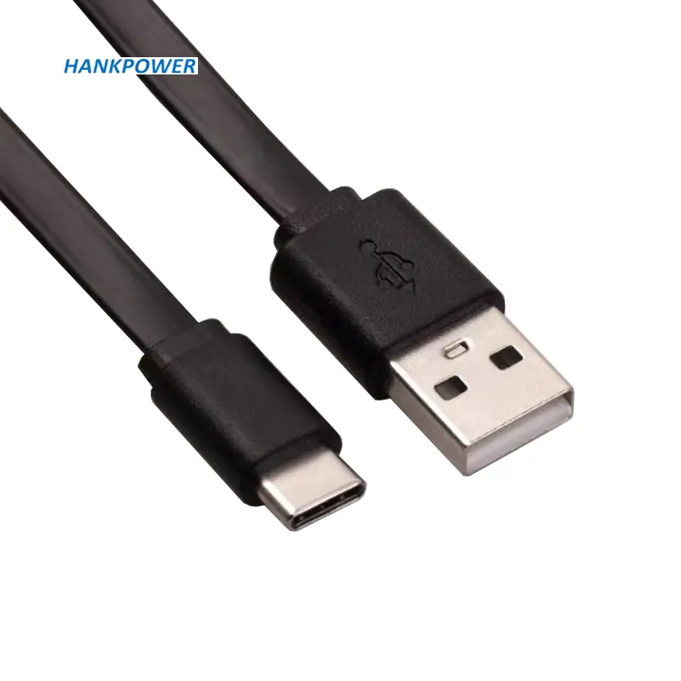 Type C Noodle Charging Cable For Android USB C Flat 2 4 Core Charger Cable