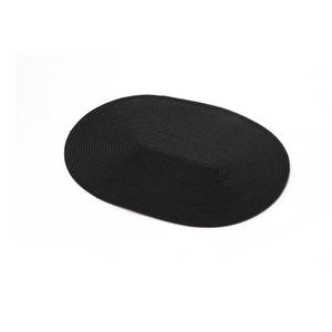 彩色pp椭圆形圆形可回收桌垫防水防滑编织托盘餐垫 - Product Image 2