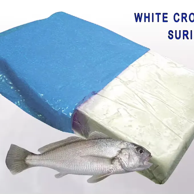 N-06 hot selling white croaker surimi fish processed products frozen white croaker surimi with good price