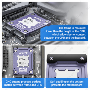 OEM AM5 CPU Anti-Bending Socket Frame Aluminio para AMD 7950X 7900X 7700X 6000X Pedidos al por mayor - Product Image 5