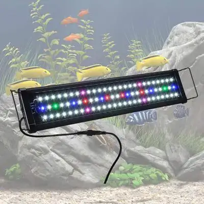 LED 48W IP68 Luce Dell'acquario Dimmerabile 7 Colori Full Spectrum Carro Armato di Pesci per le Lampade per Pianta D'acqua Dolce