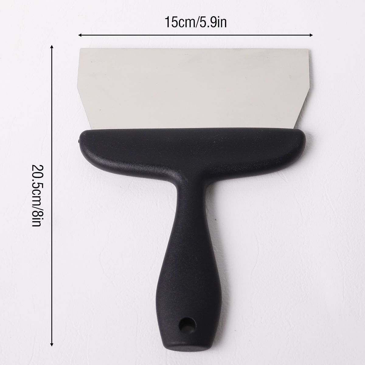 There is an elastic chocolate spatula