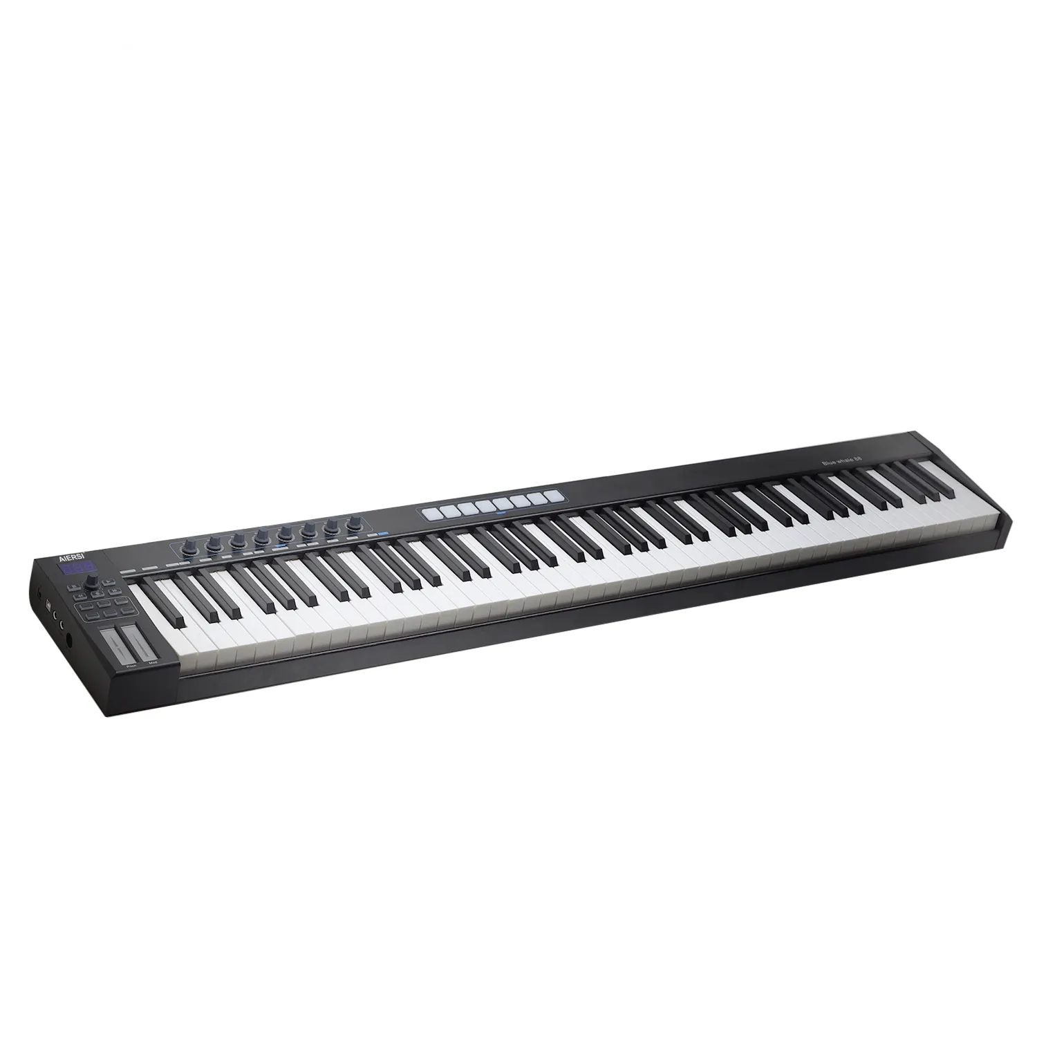Tastiera MIDI master professionale con pannello in alluminio spazzolato 88 tasti semi-ponderati