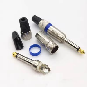 6.35毫米连接器音频插头插孔6.5放大器麦克风插头1/4 "公插头至RCA母插孔连接器 - Product Image 2