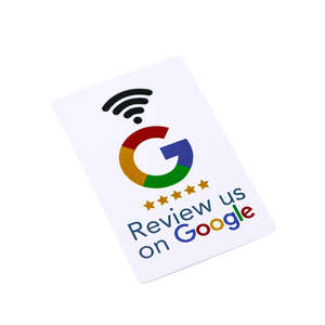 Gedruckte Google programmier bare QR-Codes Social Plastic Media Zahlungs bewertungen benutzer definierte NFC Google Geschenk karten