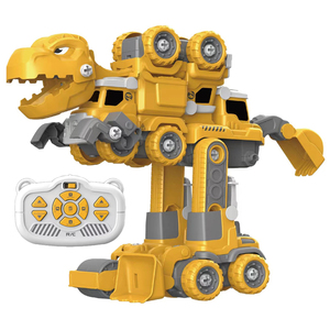 2023新型遥控恐龙玩具车工程装配工程车辆遥控改造男孩玩具 - Product Image 1