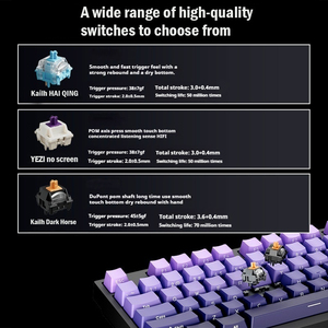 Eweadn X75 75 Phím Trimode Không Dây Bàn Phím Cơ Khí Side-<span class=keywords><strong>Laser</strong></span> Khắc Quay Màn Hình Pbt Đa Thiết Bị Tương Thích Cho Mới - Product Image 4