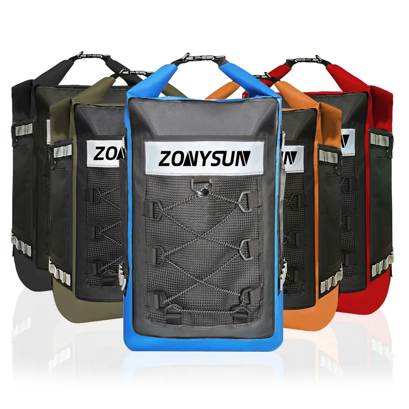 30L 40L 55L Sport all'aria aperta borse asciutte pieghevoli rotolo personalizzato borsa in PVC zaino impermeabile pieghevole escursionismo nuoto