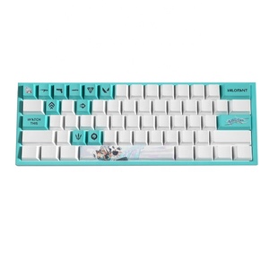 Popüler valo-rant tema Keycaps 14 tuşları Set PBT boya süblimasyon Keycaps mekanik klavye için OEM profil - Product Image 1