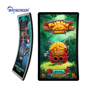 Ingscreen 32 43 49&quot; <strong>Curved</strong> Projected Capacitive Touch Closed <strong>Frame</strong> RGB LED Framed LCD Touch <strong>Screen</strong> Monitor for Gaming - Product Image 2