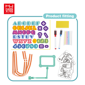 HW okul öncesi eğitim çocuk oyuncakları 3 In 1 çocuk sırt çantası çift taraflı öğrenme yazma çizim kurulu seti - Product Image 5