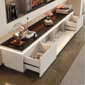 Hiện đại thanh lịch thời trang Kính đá cẩm thạch TV tủ đứng thiết kế đồ nội thất và Bàn cà phê với bảng phụ - Product Image 3