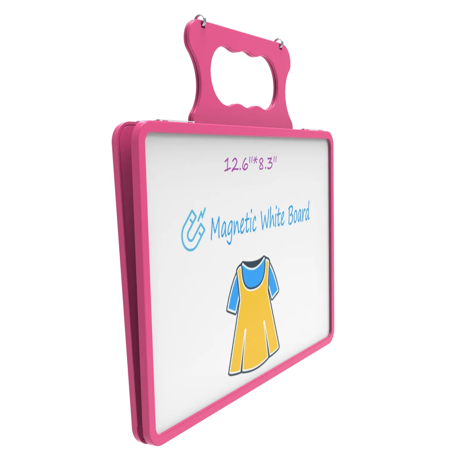 Tableau blanc magnétique mobile double face pliable portable de haute qualité Matière plastique adaptée aux enfants pour l'écriture et le dessin