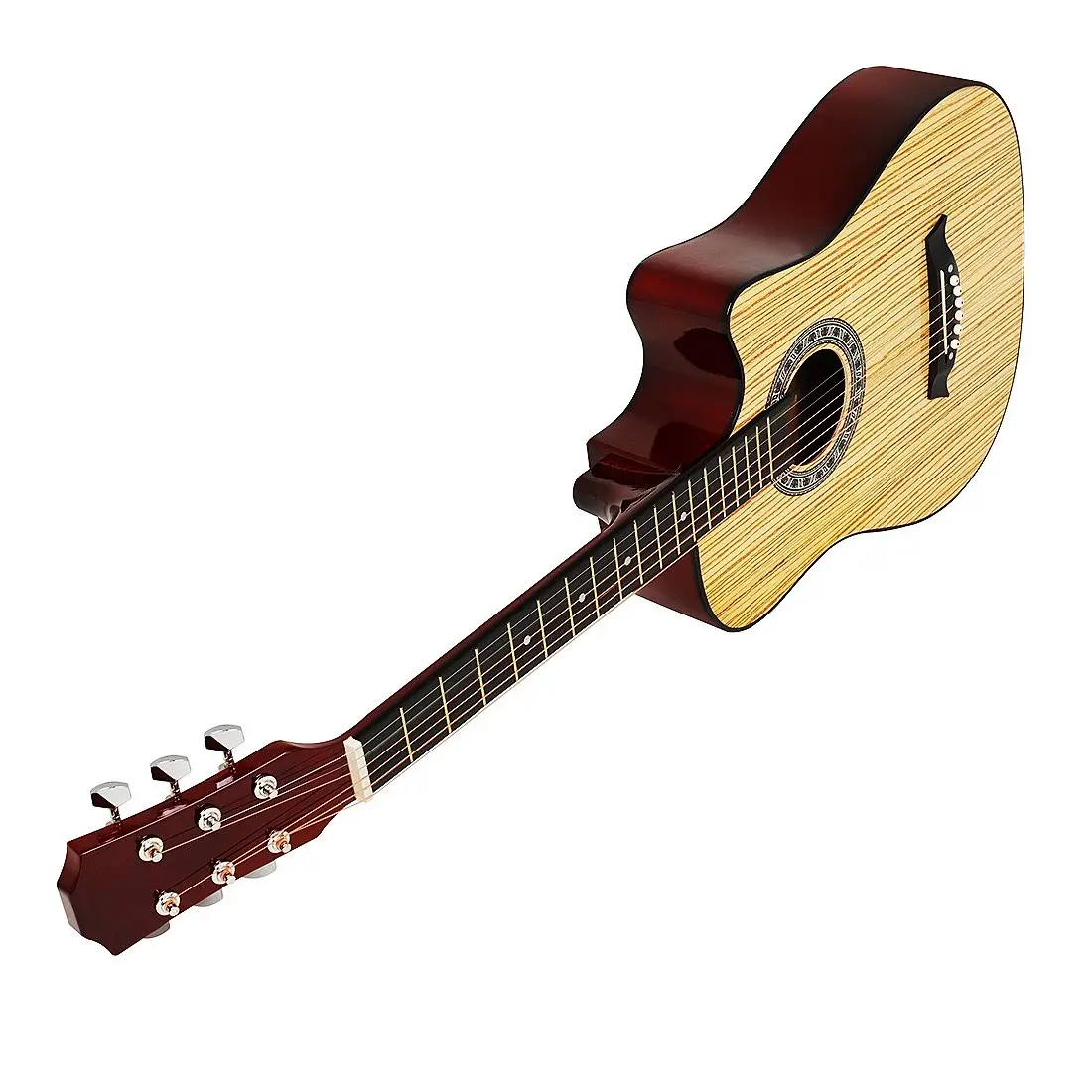 JELO IY-2, 38 дюймов, акустическая гитара, Классическая гитара без головы, коричневая гитара