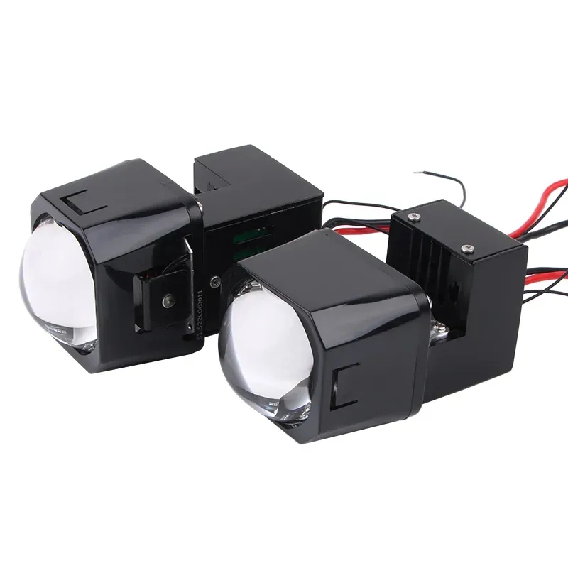 Nuevo diseño Mini 1,5 pulgadas cuadrado Bi LED lente para faro alto haz bajo Matrix Plus BI LED proyector lente