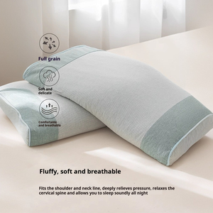 Summer Protection Adult Bed Pillows Full Buckwheat Shell Cervical Care <strong>Sleep</strong> <strong>Aid</strong> Home Use - Product Image 3