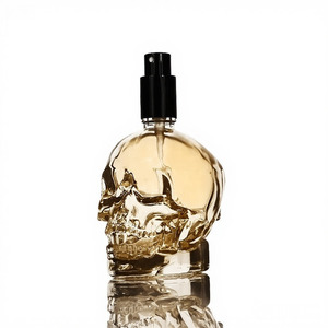 Hộp sọ trong suốt hình Chai Thủy Tinh Nhỏ GiọT 30ml/50ml/100ml thơm trang điểm sữa rửa mặt màn hình in ấn chăm sóc da huyết thanh - Product Image 1