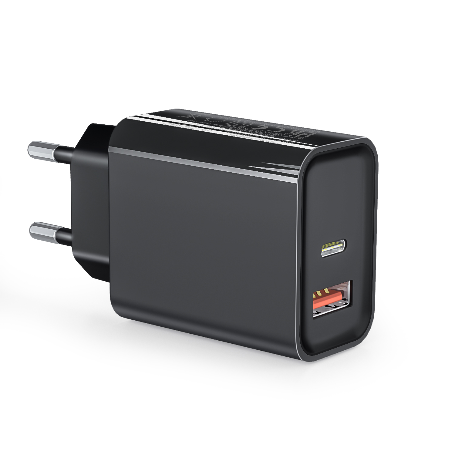 Black(30W USB-A+C)