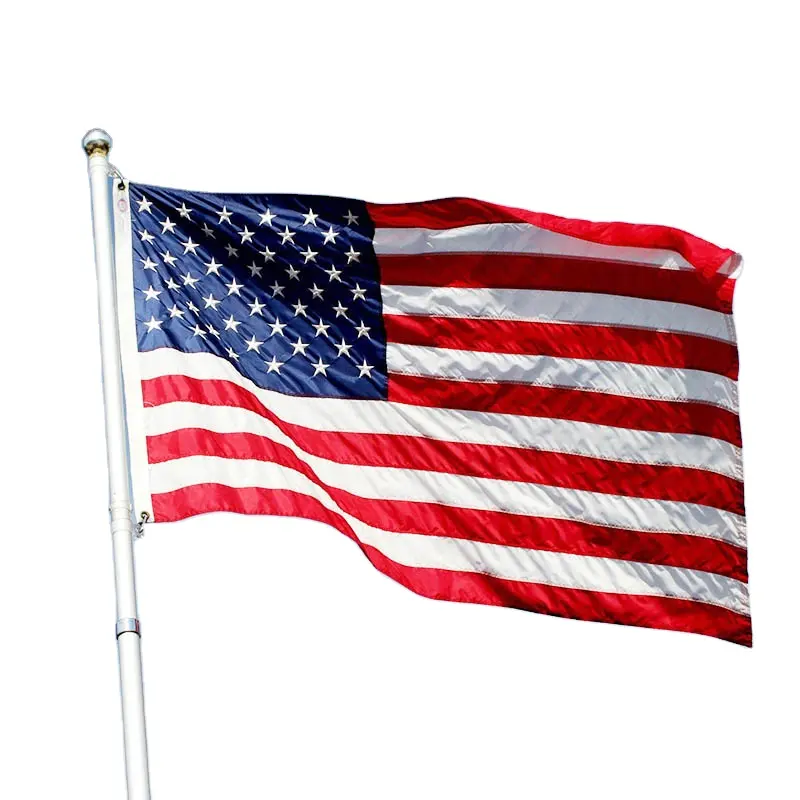 El nuevo listado 3 'X5' Bandera bordada estadounidense antiarrugas de EE. UU. Banderas de todos los países