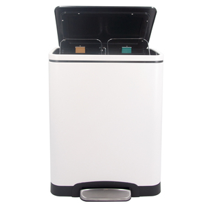 Otel sokak yumuşak kapanış 30L 7.9 gal iki çöp sınıflandırma atık sıralama çöp kutusu - Product Image 3