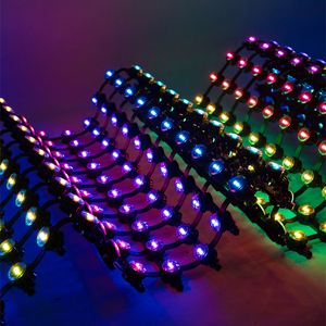 <span class=keywords><strong>LED</strong></span>网格屏P50柔性透明异型幕墙天花板像素显示点光源户外照明 - Product Image 4