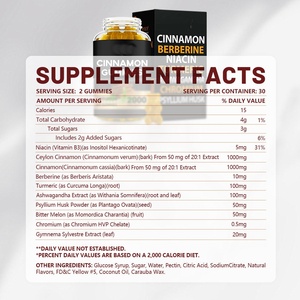 Premium Cinnamon Berberine Ashwagandha Gummies 60 Count Plant Based Supplement Vegan & Gelatin-Free - Product Image 5