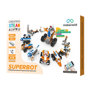 Наборы программирующих робототехники Makerzoid, набор для самостоятельного строительства Super bot 26 в 1, детская развивающая игрушка, блоки программирования 26 в 1 для детей - Product Image 6