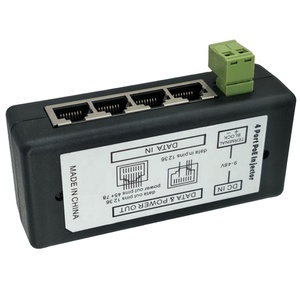 หัวฉีด POE 4พอร์ต9-48V อีเทอร์เน็ต POE อะแดปเตอร์สำหรับกล้อง IP - Product Image 1
