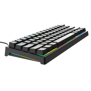 Mini teclado inalámbrico con cable Teclado mecánico RGB Light Up Retroiluminación LED PC Juego de computadora Teclado para juegos - Product Image 4