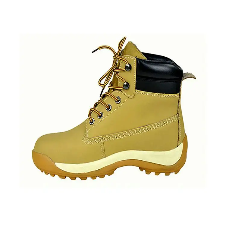 Botas de seguridad con punta de acero personalizadas para hombre, zapatos largos de trabajo a prueba de perforaciones