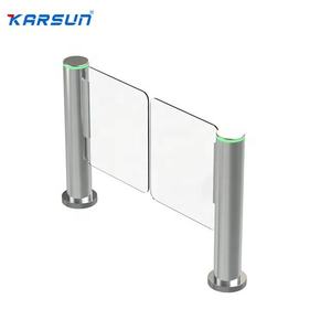 Hochs ichere zylindrische Speed Gate Swipe-Karte und Gesichts erkennung Drehkreuz tor für die Fußgänger zugangs kontrolle - Product Image 2