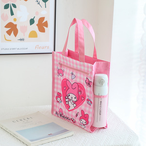 Kawaii Estudante <span class=keywords><strong>Tutorial</strong></span> Saco Bonito Dos Desenhos Animados Anime Figura Personagem Menino Menina Sacos De Compras Bolsa De Ombro De Lona