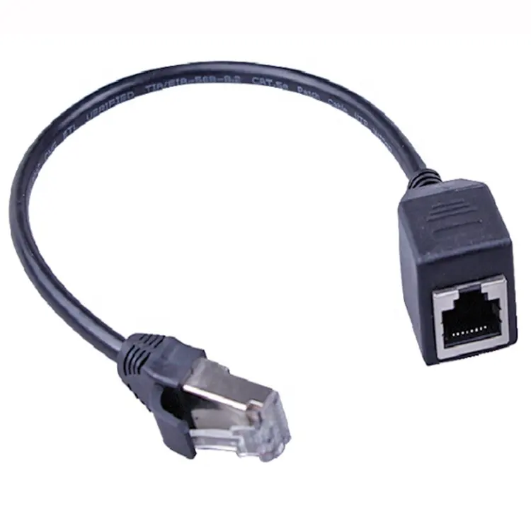 Câble réseau Ethernet Lan de connecteurs Cat6 mâle à femelle Rj45 de haute qualité avec câble d'extension de montage sur panneau