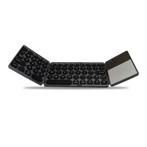 Teclado plegable universal Tablero de escritura a mano de llave redonda Teclado de computadora táctil triple - Product Image 5